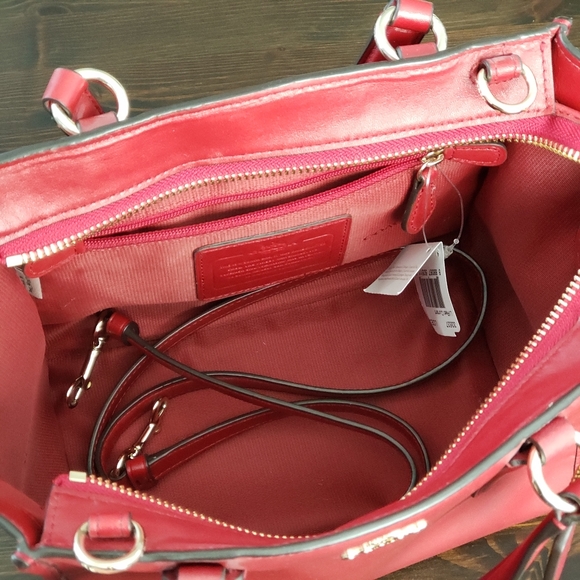 Brand New Coach SMTH Mini Crossbody Red Current - Picture 5 of 11